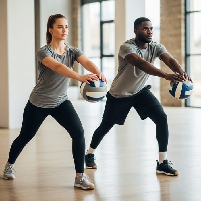 Dynamic Volleyball Workout Exercise Dynamic Volleyball Workout Exercise