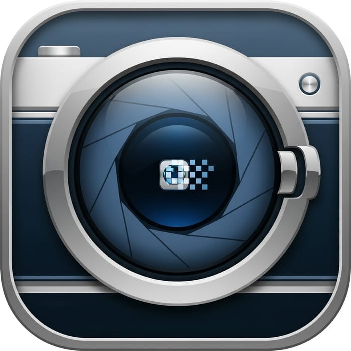 Mobile Camera App Icon Design Concept Mobile Camera App Icon Design Concept