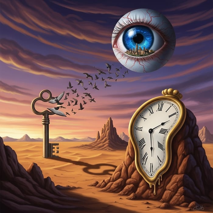 Surreal Capcut Masterpiece: Outlandish Visuals and Juxtaposed Elements Surreal Capcut Masterpiece: Outlandish Visuals and Juxtaposed Elements