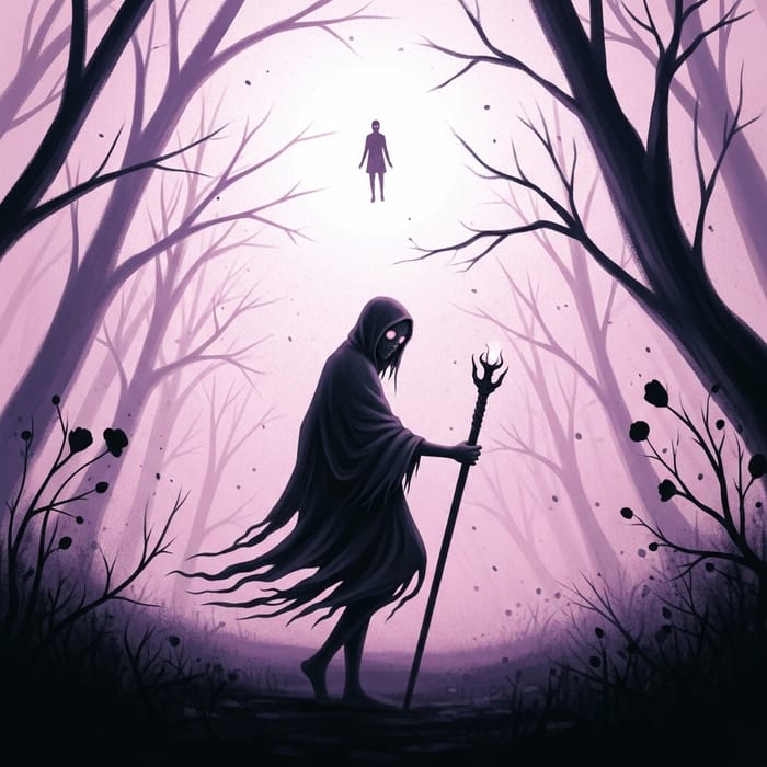 Ethereal Journey Through Surreal Deathly Woods Ethereal Journey Through Surreal Deathly Woods