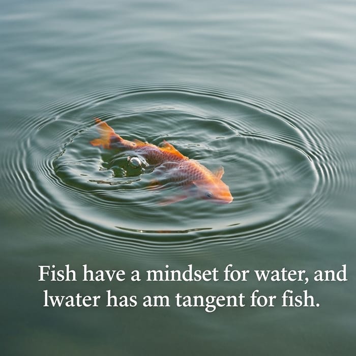 Fish Mindset in Water: A Philosophical Depiction of Harmony | 魚心あれば水心あり