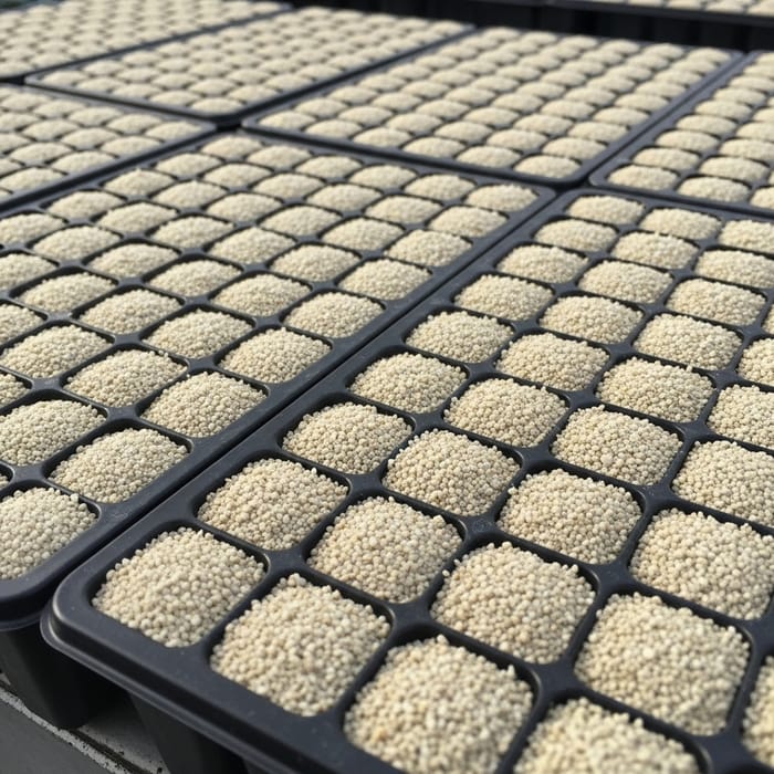 Plastic Seedling Trays: 200 Square Cells, 1.5x1.5cm, 12ml Each Plastic Seedling Trays: 200 Square Cells, 1.5x1.5cm, 12ml Each