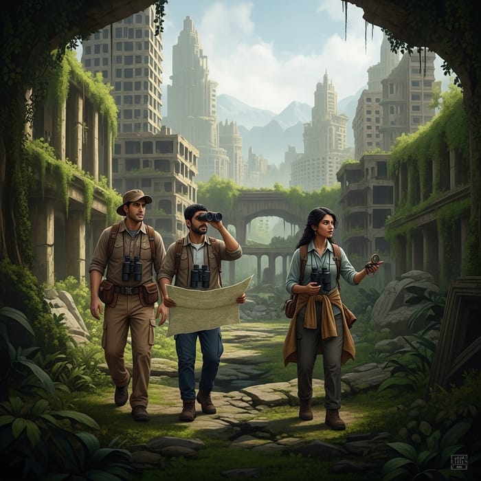 Explorers in an Extinct City: Uncovering Mysteries
