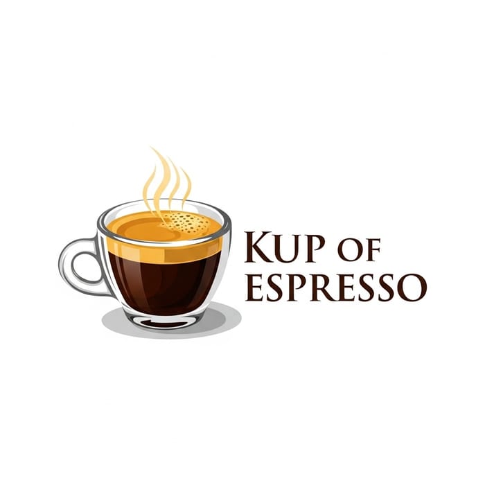 Kup of Espresso Logo Design | Rich & Creamy Espresso Cup