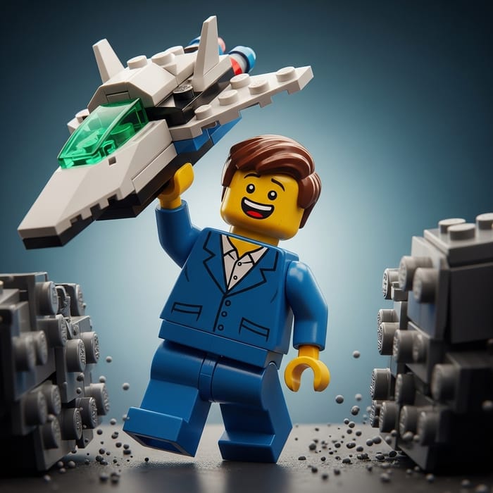 Lego Man Saves Spaceship, Escapes Near Crushing Lego Man Saves Spaceship, Escapes Near Crushing