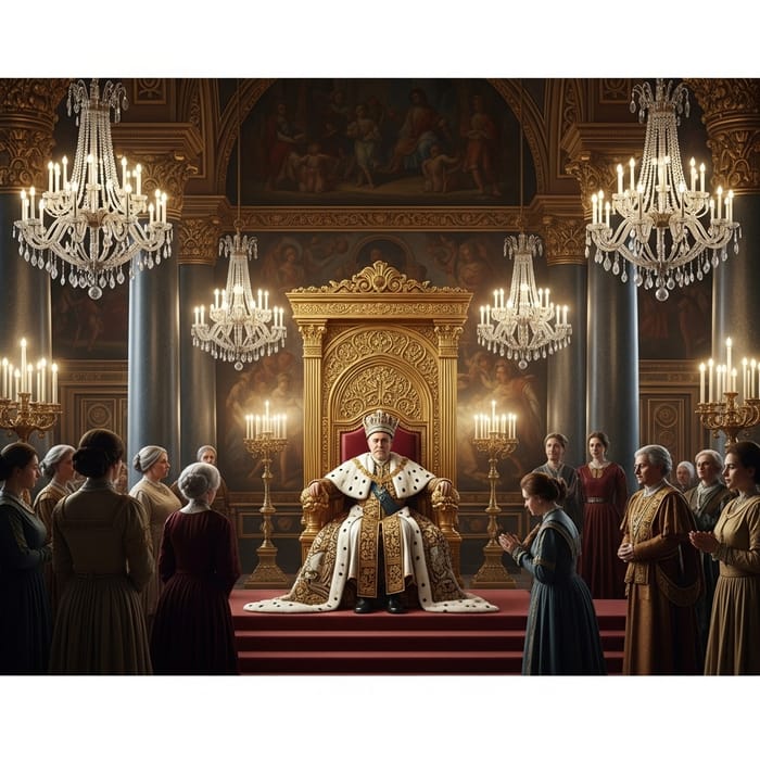 Majestic Emperor in Luxurious Setting Majestic Emperor in Luxurious Setting