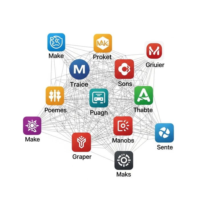 Unique Icons for Application Interconnectivity