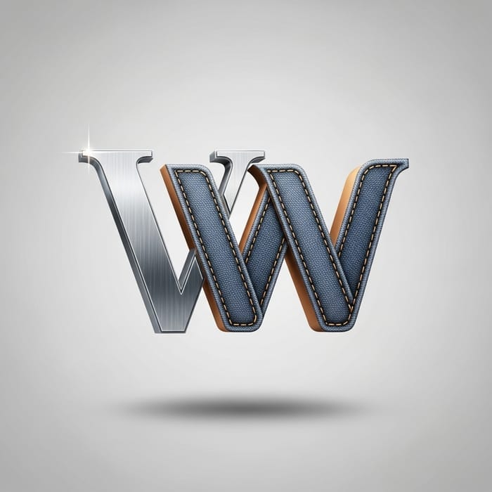 3D Logo Design 'V W' for Clothing Store 3D Logo Design 'V W' for Clothing Store