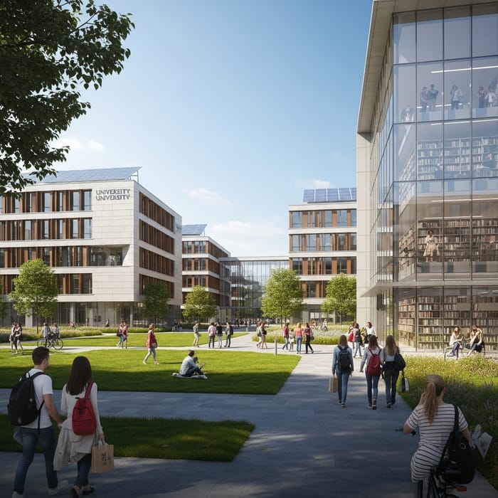 The Future of University Campuses: Diverse Academic Spaces & Tech Integration