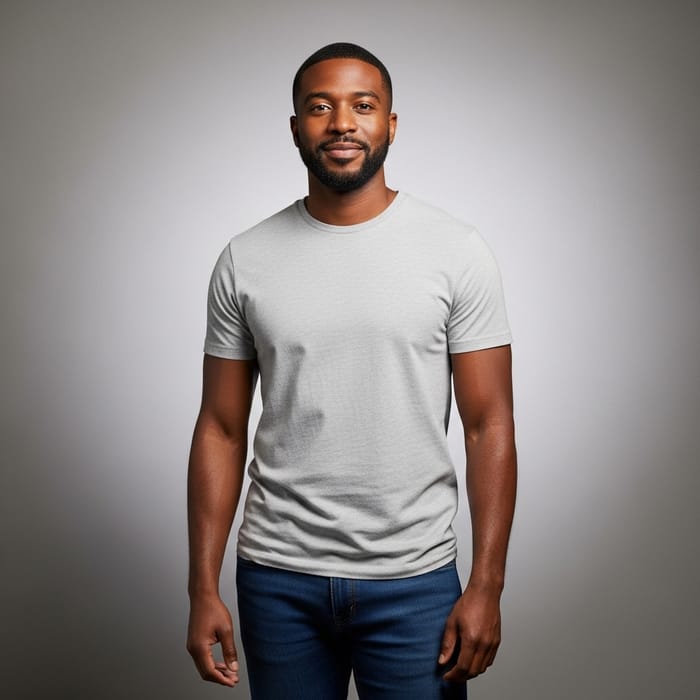 Stylish Man with Dark Skin | Trendy Casual Look
