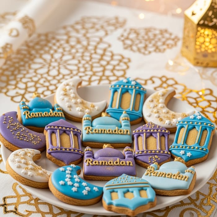 Elegant Ramadan Fondant Cookies | Exquisite Cookie Collection
