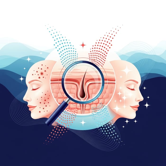 Abstract Acne Treatment Art | Surreal Skincare Visuals