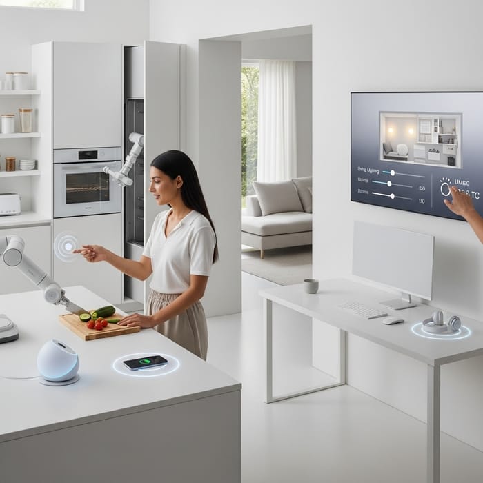 Efficient Technology for a Minimalist Lifestyle with Smart Home Scene