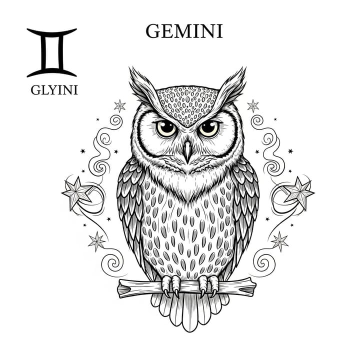Gemini Owl: Symbol of Wit and Curiosity Gemini Owl: Symbol of Wit and Curiosity