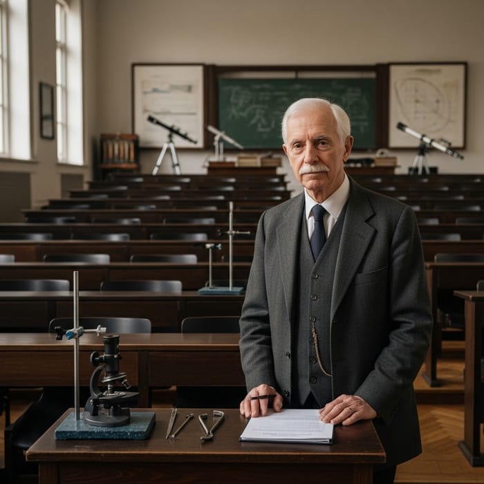 Einstein in Lecture Hall with Physics Tools | Physics Experiment