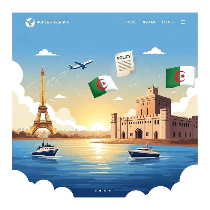 French Algerian Body Repatriation Insurance: France to Algeria Service
