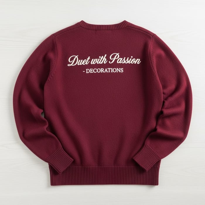 Burgundy Polar with Duet with Passion - Decorations