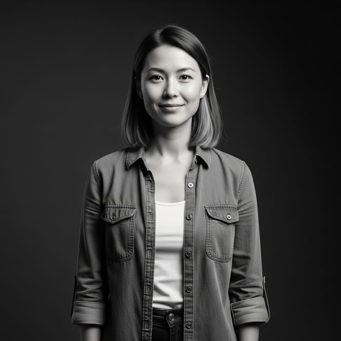 Confident Female Software Developer with Romanian Descent Confident Female Software Developer with Romanian Descent