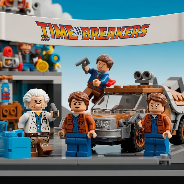 Back to the Future Lego Scene | Time Breakers Back to the Future Lego Scene | Time Breakers