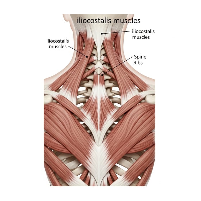 Iliocostalis Muscle Anatomy Illustration Iliocostalis Muscle Anatomy Illustration