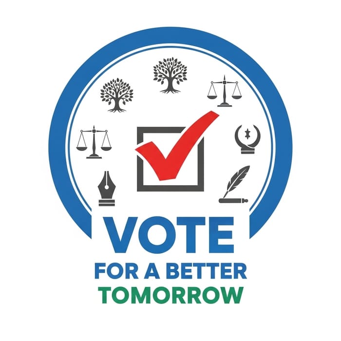 Election Poster Design: Compelling Civic Symbols Image