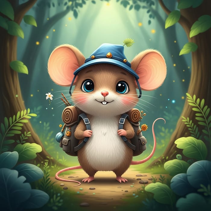 Whimsical Brave Mouse: A Tiny Adventurer's Journey Whimsical Brave Mouse: A Tiny Adventurer's Journey