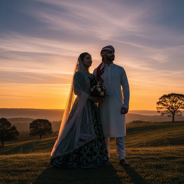 Romantic Sunrise Viewing | A Couple's Moment