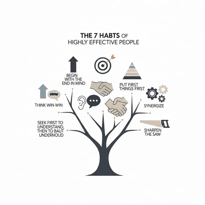 7 Habits of Highly Effective People: Modern & Minimalist Art