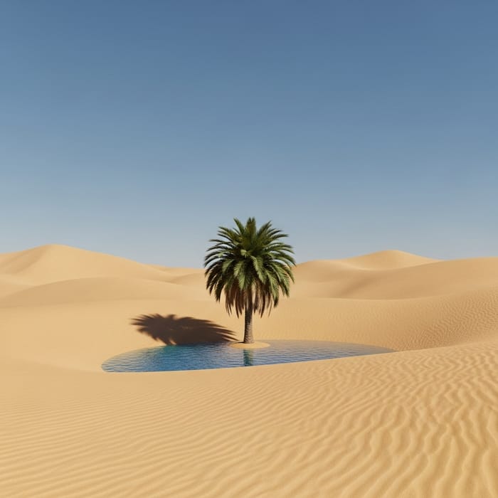 Minimalistic Desert Oasis: Tranquil Sand Dunes Minimalistic Desert Oasis: Tranquil Sand Dunes