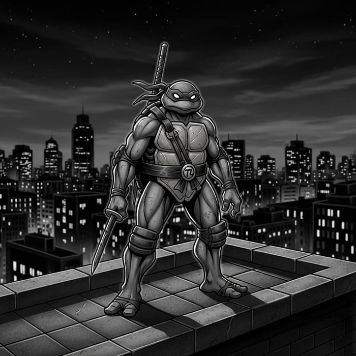 Ninja Turtle Tattoo Design | Urban Night Cityscape Ninja Turtle Tattoo Design | Urban Night Cityscape