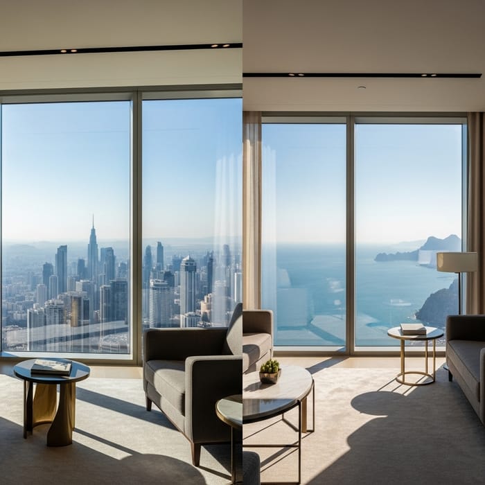 Luxurious Apartments with Stunning Sea and City Views Luxurious Apartments with Stunning Sea and City Views