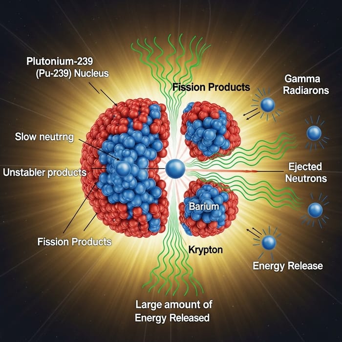 Plutonium-239 Atom Fission: Process & Energy Release Plutonium-239 Atom Fission: Process & Energy Release