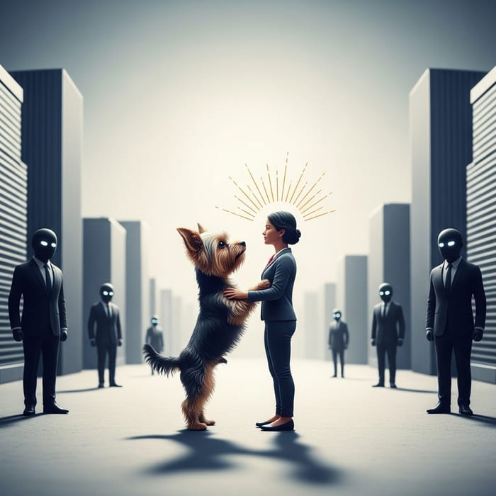 Feisty Yorkie Guards Elon Musk Against Big Corporations Feisty Yorkie Guards Elon Musk Against Big Corporations