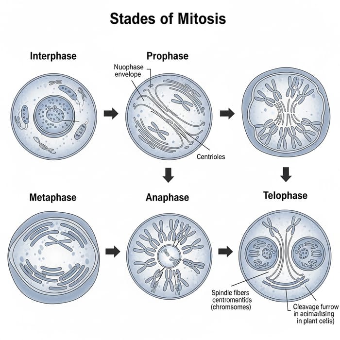 Mitosis Process Explained: Interphase to Telophase