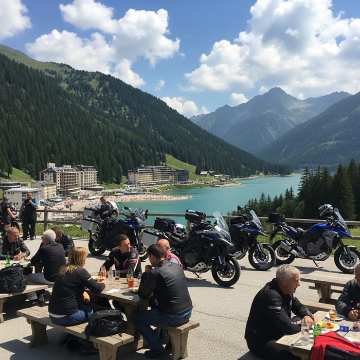 Outdoor Bar Dining in Europe - Scenic Mountain Roads Adventure