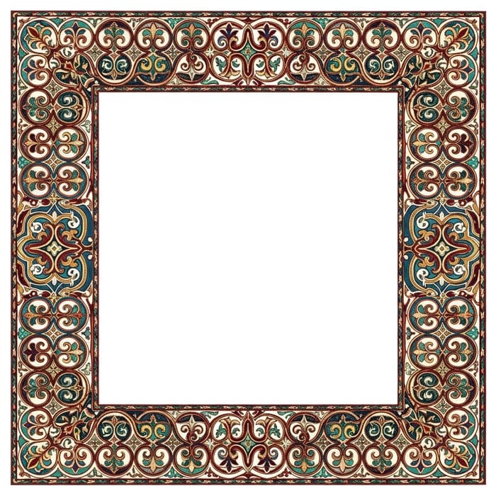 Kazakh Border Patterns: Cultural Designs for Catalog