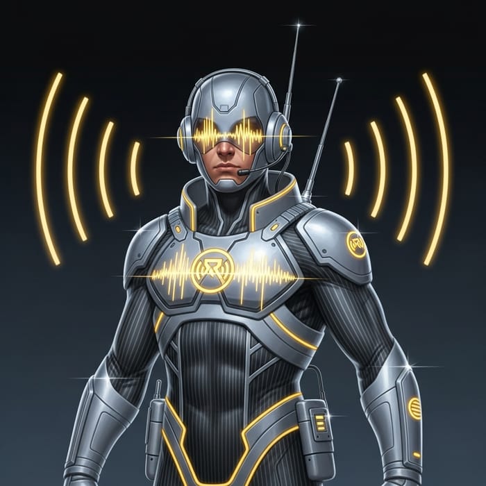 Radiant Rescuer - High-Tech Superhero with Telepathic Abilities in Dynamic Costume Radiant Rescuer - High-Tech Superhero with Telepathic Abilities in Dynamic Costume