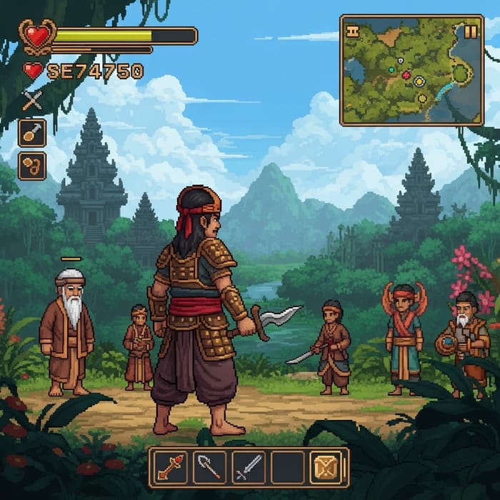 Epic Nusantara Adventure Game in Pixel Art Epic Nusantara Adventure Game in Pixel Art