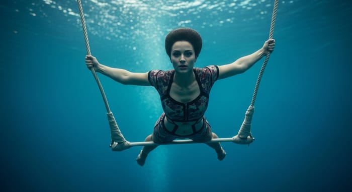 Realistic Trapeze Act by Circus Artist Darya Vintolova Realistic Trapeze Act by Circus Artist Darya Vintolova