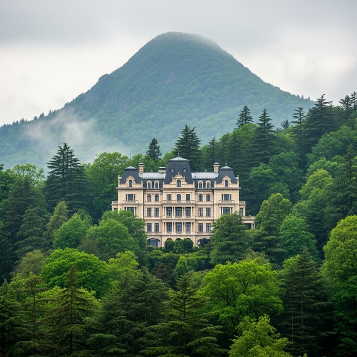 Stunning Mansion on a Humid Forested Mountain Stunning Mansion on a Humid Forested Mountain