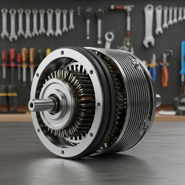 Steel Motor Assembly | Mechanical Complexity in Detail Steel Motor Assembly | Mechanical Complexity in Detail