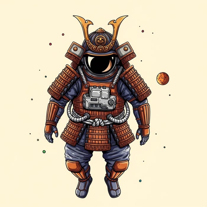 Astronaut Samurai: Stunning Space Samurai Gear Artwork Astronaut Samurai: Stunning Space Samurai Gear Artwork