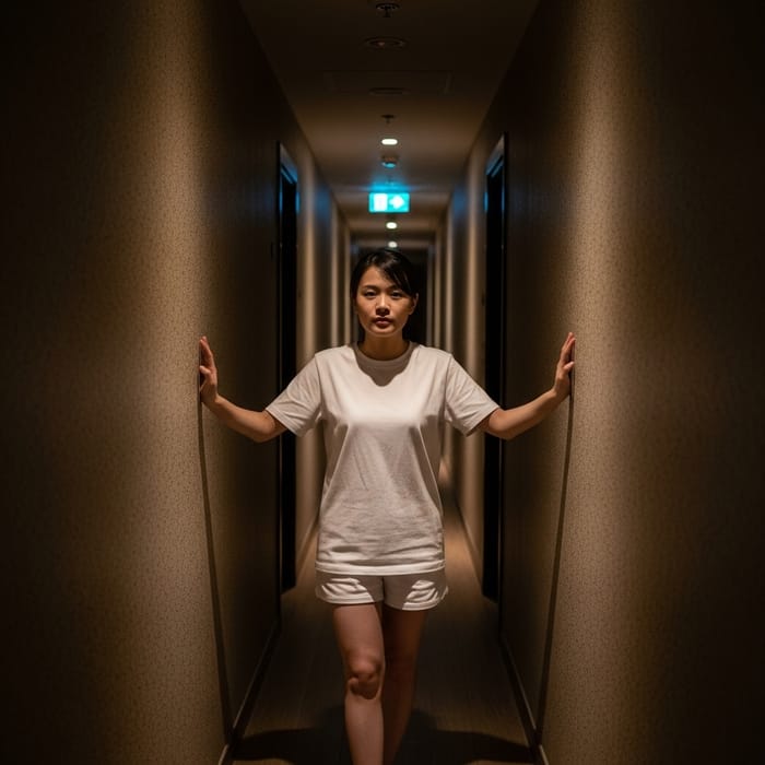 Cinematic Noir Moment: Woman in White Tank Top Explores Mystery | Canon EOS R Cinematic Noir Moment: Woman in White Tank Top Explores Mystery | Canon EOS R