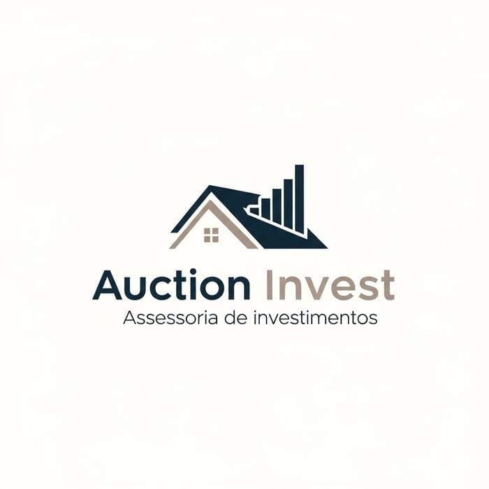 Minimalist Logo Design for Auction Invest Assessoria de Investimentos