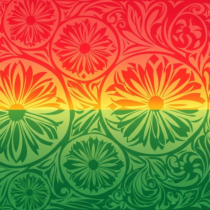 Vibrant Alevism & Kurdish Flag Design: Diversity in Colors & Flowers Vibrant Alevism & Kurdish Flag Design: Diversity in Colors & Flowers