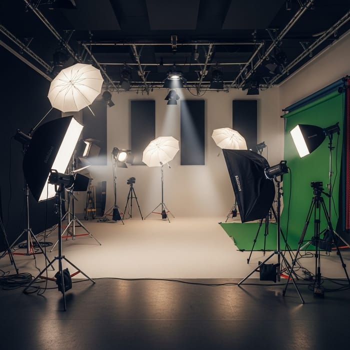 Professional Studio Lighting | Well-Lit Environment Professional Studio Lighting | Well-Lit Environment