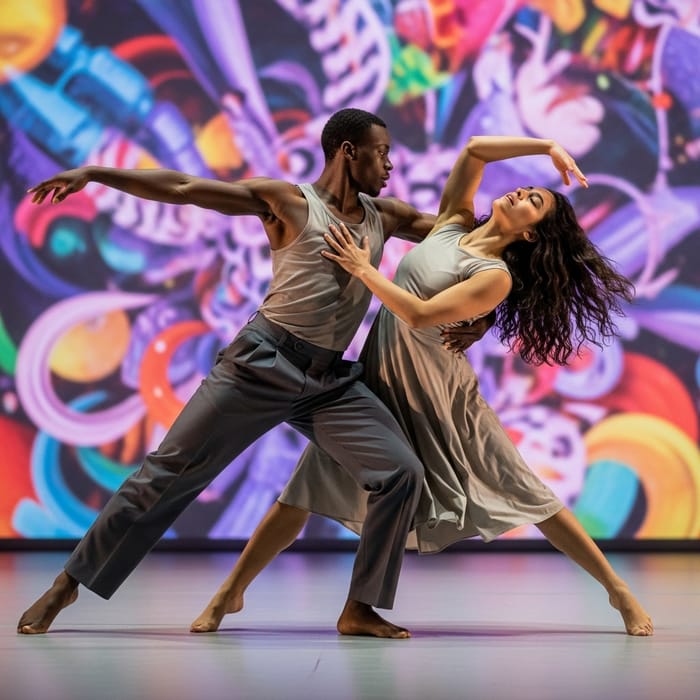 Vibrant Dancing Abstract