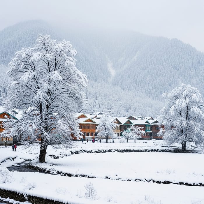 Snowfall in Jammu and Kashmir
