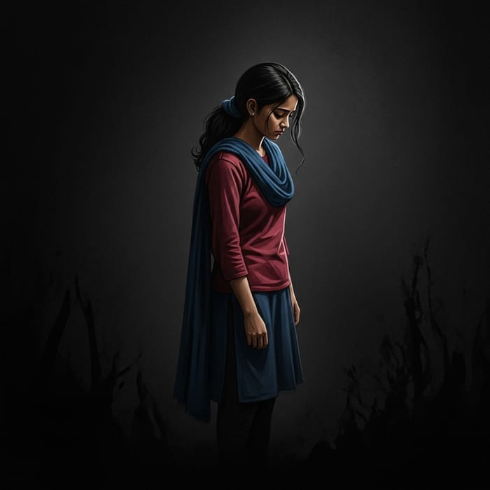 Girl in Shadows: Dimple's Struggle with Darkness & Depression | YourWebsite