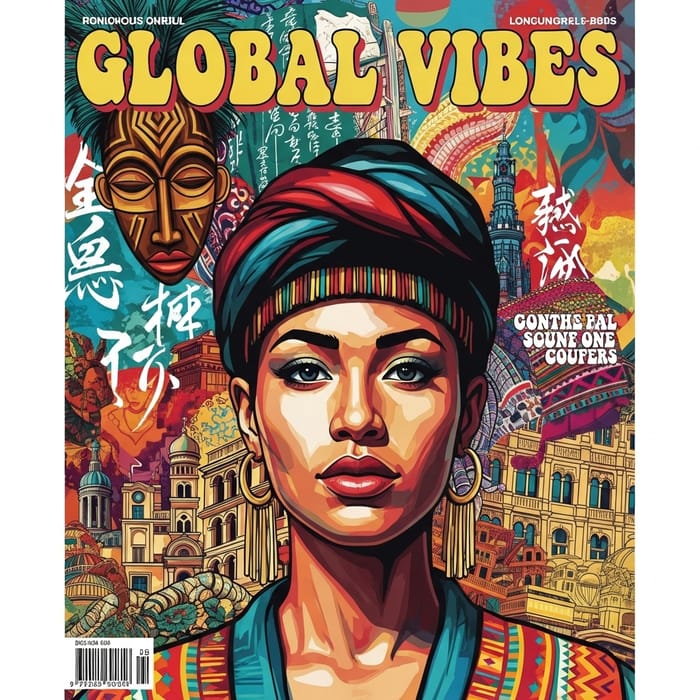 Captivating Pop Art Magazine Cover with Bold Colors and Exaggerated Expression Captivating Pop Art Magazine Cover with Bold Colors and Exaggerated Expression